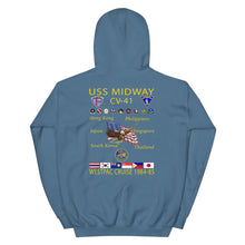 Load image into Gallery viewer, USS Midway (CV-41) 1984-85 Cruise Hoodie