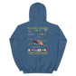 USS Harry S. Truman (CVN-75) 2004-05 Cruise Hoodie – back view, indigo