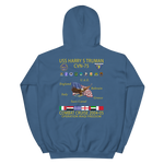 USS Harry S. Truman (CVN-75) 2004-05 Cruise Hoodie – back view, indigo