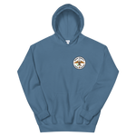 USS Essex (CVS-9) Ship's Crest Hoodie – front view, indigo