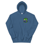 HSM-48 Vipers Squadron Crest Unisex Hoodie – front view, indigo