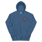 VP-26 Tridents Squadron Crest Hoodie – front view, indigo