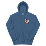 VP-17 White Lightnings Squadron Crest Hoodie – front view, indigo
