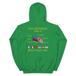 USS Detroit (AOE-4) 1986 Cruise Hoodie – irish green