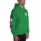 USS Hewitt (DD-966) 1989-90 Cruise Hoodie - FLAGS ON SLEEVE – irish green