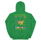 USS Detroit (AOE-4) 1983 Med Cruise Hoodie – back view, irish green