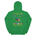 USS Harry S. Truman (CVN-75) 2004-05 Cruise Hoodie – back view, irish green