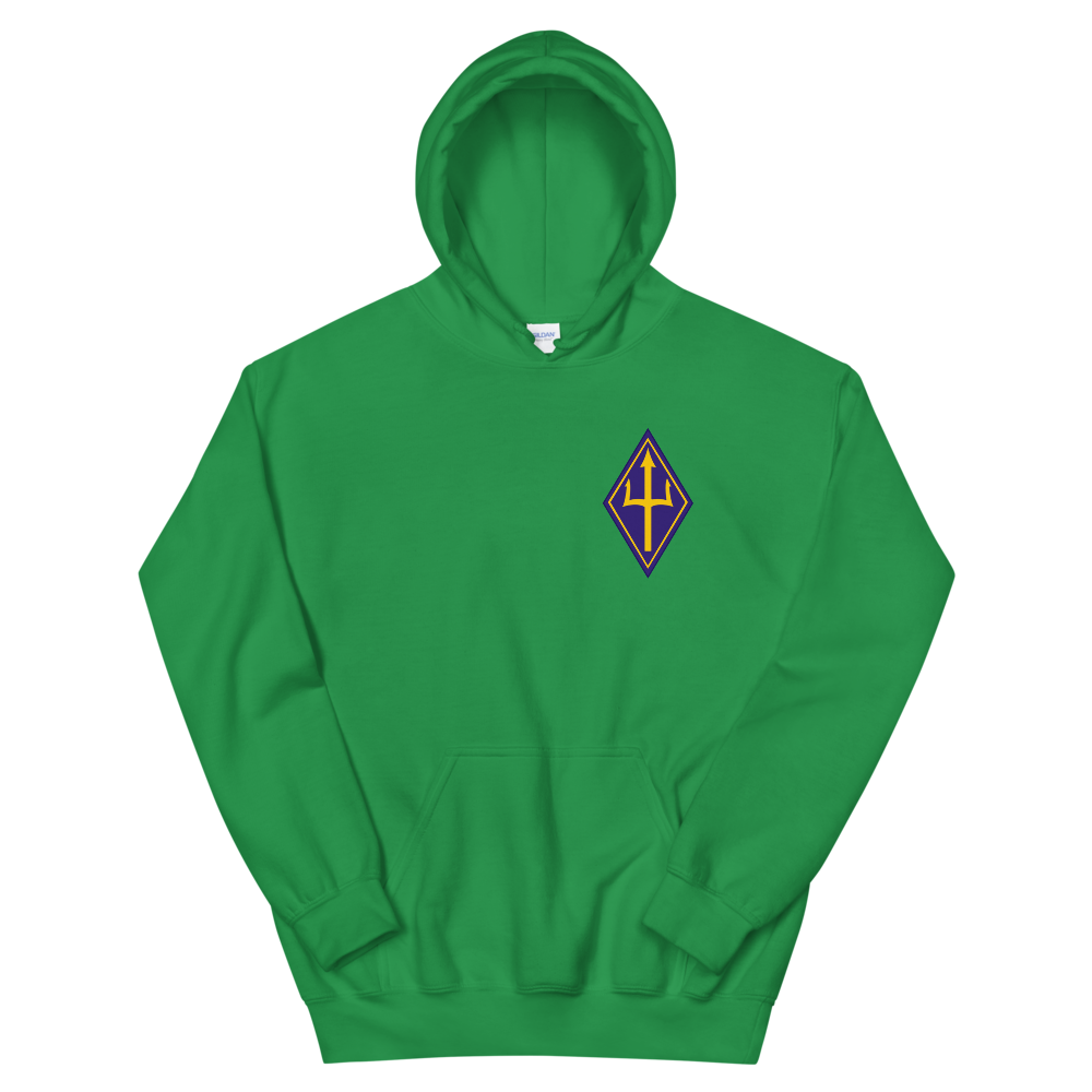 VP-26 Tridents Squadron Crest Hoodie – front view, irish green