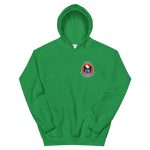 VP-16 Eagles Squadron Crest Hoodie – front view, irish green