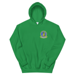 VP-4 The Skinny Dragons Crest Hoodie – front view, irish green