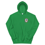 USS Detroit (LCS-7) Ship's Crest Hoodie – front view, irish green