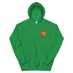 USS Gridley (DLG-21) Ship's Crest Hoodie – front view, irish green