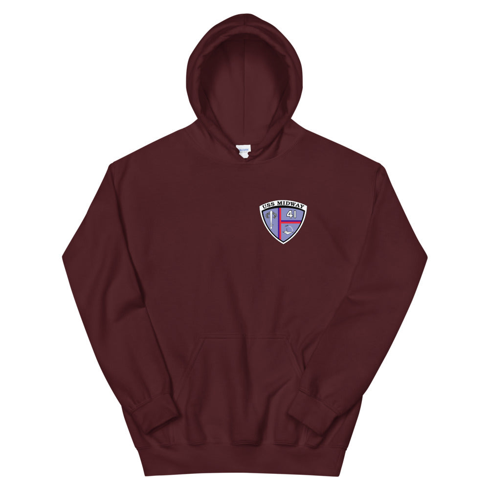 USS Midway (CV-41) 1984-85 Cruise Hoodie – maroon