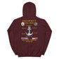 USS Hewitt (DD-966) 1989-90 Cruise Hoodie – maroon