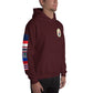 USS Hewitt (DD-966) 1989-90 Cruise Hoodie - FLAGS ON SLEEVE – maroon