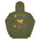 USS Blue Ridge (LCC-19) 1990-91 ODS/S Cruise Hoodie – back view, military green