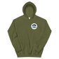 USS Blue Ridge (LCC-19) 1990-91 ODS/S Cruise Hoodie – front view, military green