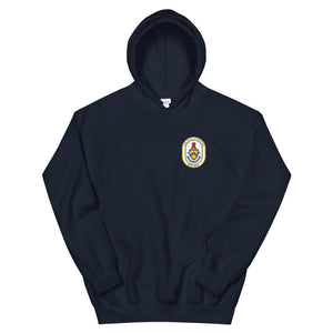USS Paul F. Foster (DD-964) Ship's Crest Hoodie – navy