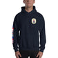 USS Hewitt (DD-966) 1989-90 Cruise Hoodie - FLAGS ON SLEEVE – navy