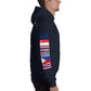 USS Hewitt (DD-966) 1989-90 Cruise Hoodie - FLAGS ON SLEEVE – navy