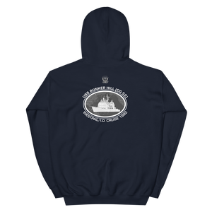USS Bunker Hill (CG-52) 1992 Deployment Hoodie – back view, navy