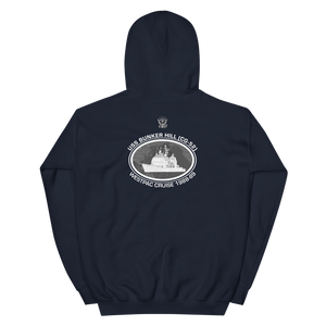 USS Bunker Hill (CG-52) 1988-89 Deployment Hoodie – back view, navy