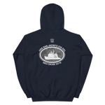 USS San Jacinto (CG-56) 2016 Deployment Hoodie – back view, navy
