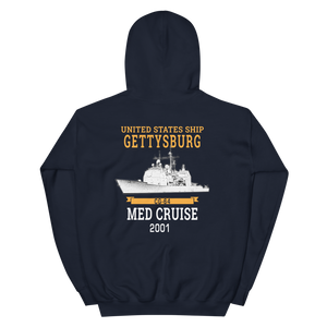 USS Gettysburg (CG-64) 2001 MED Hoodie