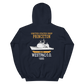 USS Princeton (CG-59) 1995 WESTPAC/IO Unisex Hoodie – back view, navy