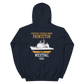 USS Princeton (CG-59) 1993 WESTPAC Unisex Hoodie – back view, navy