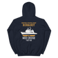 USS Normandy (CG-60) 1997-98 MED Unisex Hoodie – back view, navy