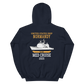 USS Normandy (CG-60) 2005 MED Unisex Hoodie – back view, navy
