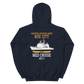 USS Hue City (CG-66) 2017 MED Unisex Hoodie – back view, navy