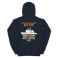 USS Hue City (CG-66) 2002 MED Unisex Hoodie – back view, navy