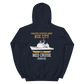 USS Hue City (CG-66) 2004-05 MED Unisex Hoodie – back view, navy
