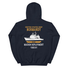 Load image into Gallery viewer, USS Normandy (CG-60) 1990-91 Maiden Deployment Unisex Hoodie