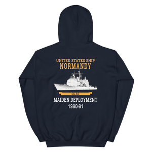 USS Normandy (CG-60) 1990-91 Maiden Deployment Unisex Hoodie