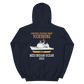 USS Vicksburg (CG-69) 2002 MED/IO Unisex Hoodie – back view, navy