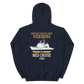 USS Vicksburg (CG-69) 1998 MED Unisex Hoodie – back view, navy