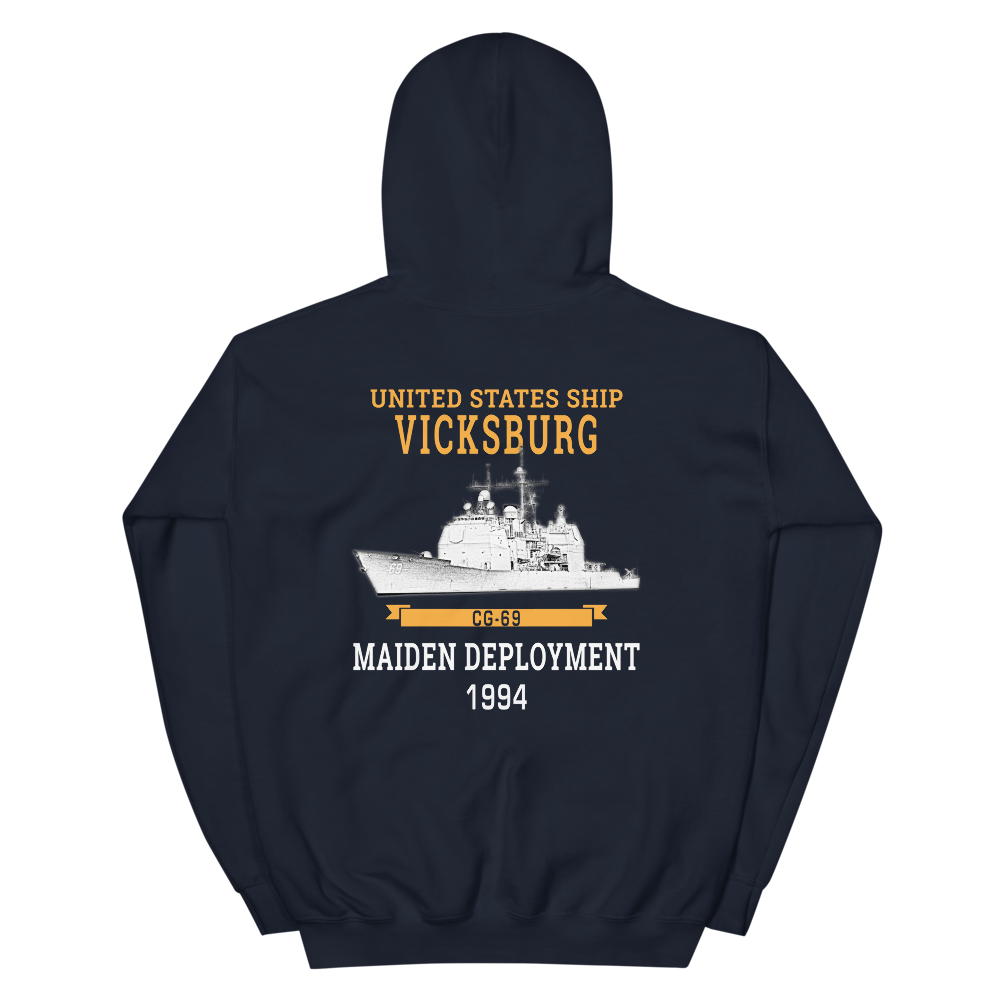 USS Vicksburg (CG-69) 1994 Maiden Deployment Unisex Hoodie