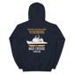 USS Vicksburg (CG-69) 1995-96 MED Unisex Hoodie – back view, navy
