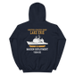USS Lake Erie (CG-70) 1994-95 Maiden Deployment Unisex Hoodie – back view, navy