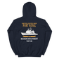 USS Port Royal (CG-73) 1997-98 Maiden Deployment Unisex Hoodie – back view, navy