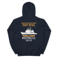 USS Port Royal (CG-73) 2001-02 WESTPAC/IO Unisex Hoodie – back view, navy