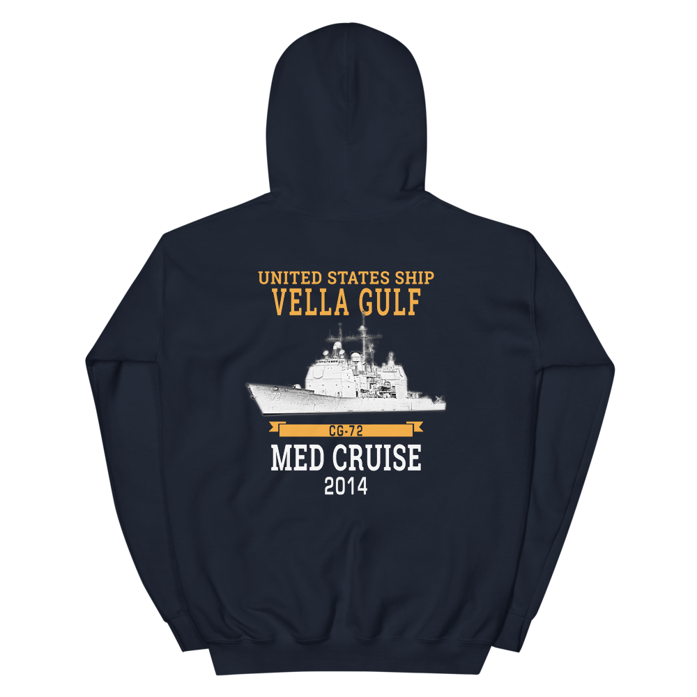 USS Vella Gulf (CG-72) 2014 MED Unisex Hoodie