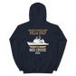 USS Vella Gulf (CG-72) 2004 MED Unisex Hoodie – back view, navy