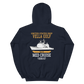 USS Vella Gulf (CG-72) 1996-97 MED Unisex Hoodie – back view, navy
