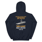 USS Intrepid (CVS-11) 1961-62 WESTPAC Hoodie – back view, navy