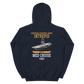 USS Intrepid (CVS-11) 1964 MED Hoodie – back view, navy