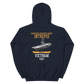 USS Intrepid (CVS-11) 1967 Vietnam Hoodie – back view, navy